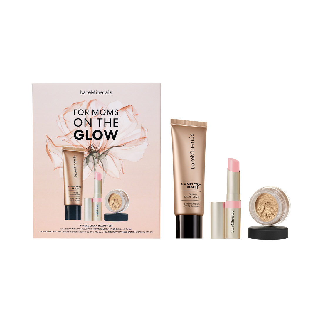 For Moms On The Glow 3-Piece Clean Beauty Set view 1