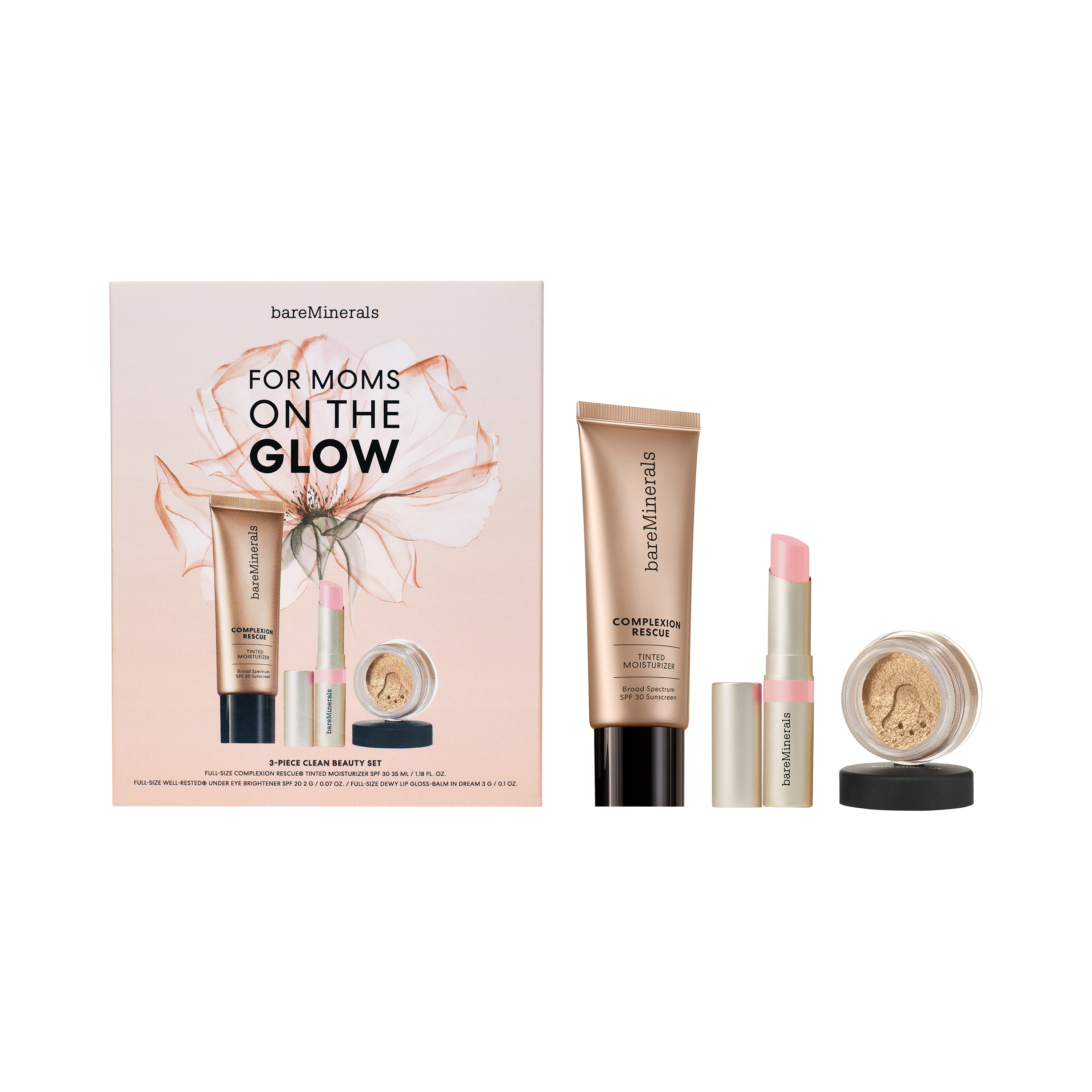 For Moms On The Glow 3-Piece Clean Beauty Set view 1