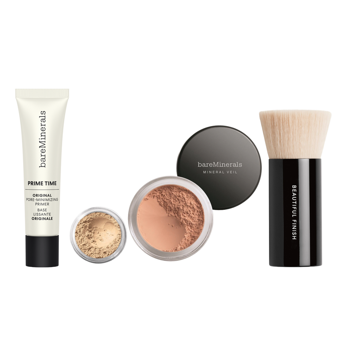 BareMinerals SET/4 Mineral Veil, Powder Brush, 2024 Gen Nude Gloss & Lashtopia, NEW